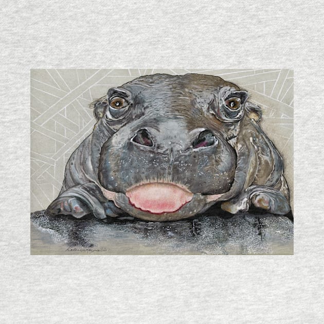 Cheeky Hippo by KatareyDesigns